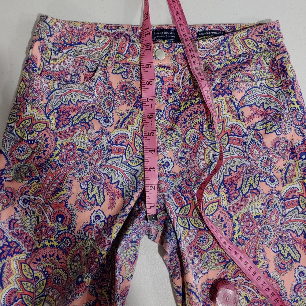 CHARTER CLUB PRINT SKINNY ANKLE - Picture 12 of 15
